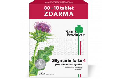 SILYMARIN Forte 4 - Расторопша пятнистая, 80+10 таблеток